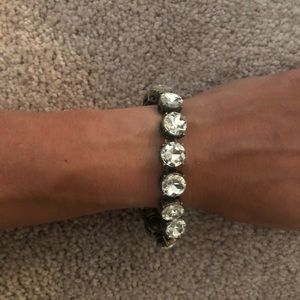 Antique gold crystal bracelet